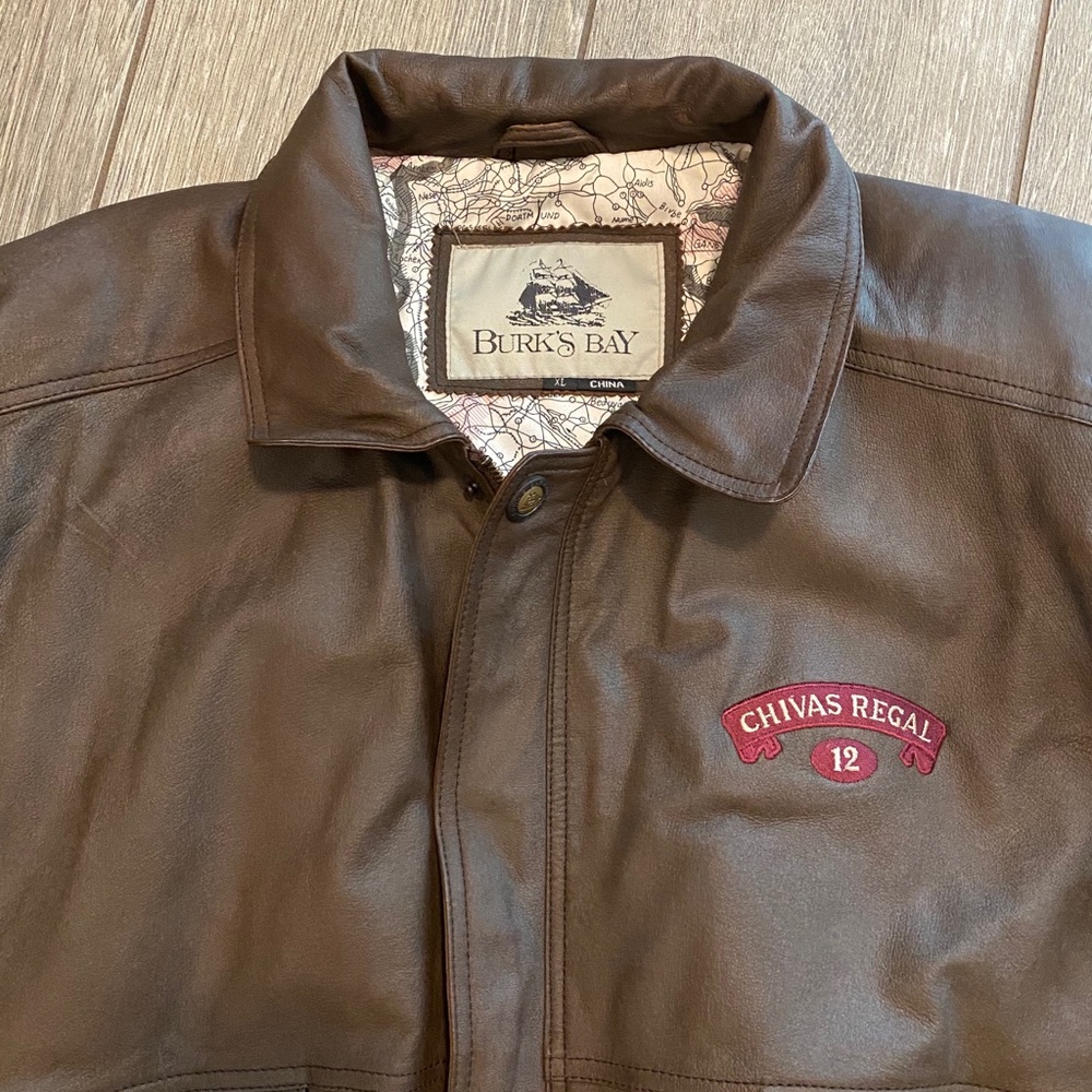 NWT Burk’s Bay Chivas Regal leather jacket